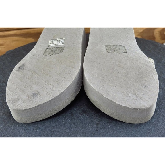 SKECHERS Sz 7 M Brown Flip Flop Synthetic Women Sandals - Picture 7 of 7